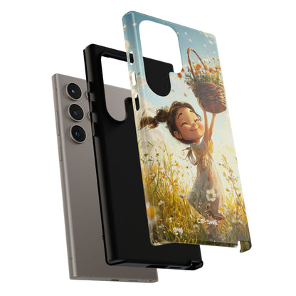 Joyful Girl Leaps - Samsung Case
