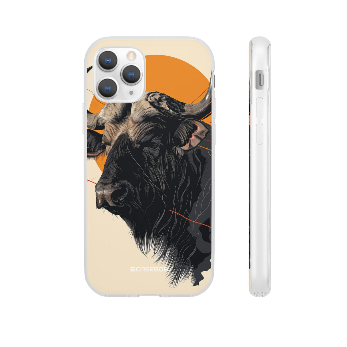 Majestic Buffalo Sun | Flexible Phone Case for iPhone