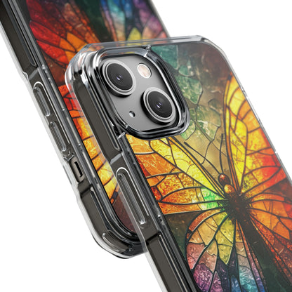 Stained Glass Butterfly iPhone 14 Case - Impact