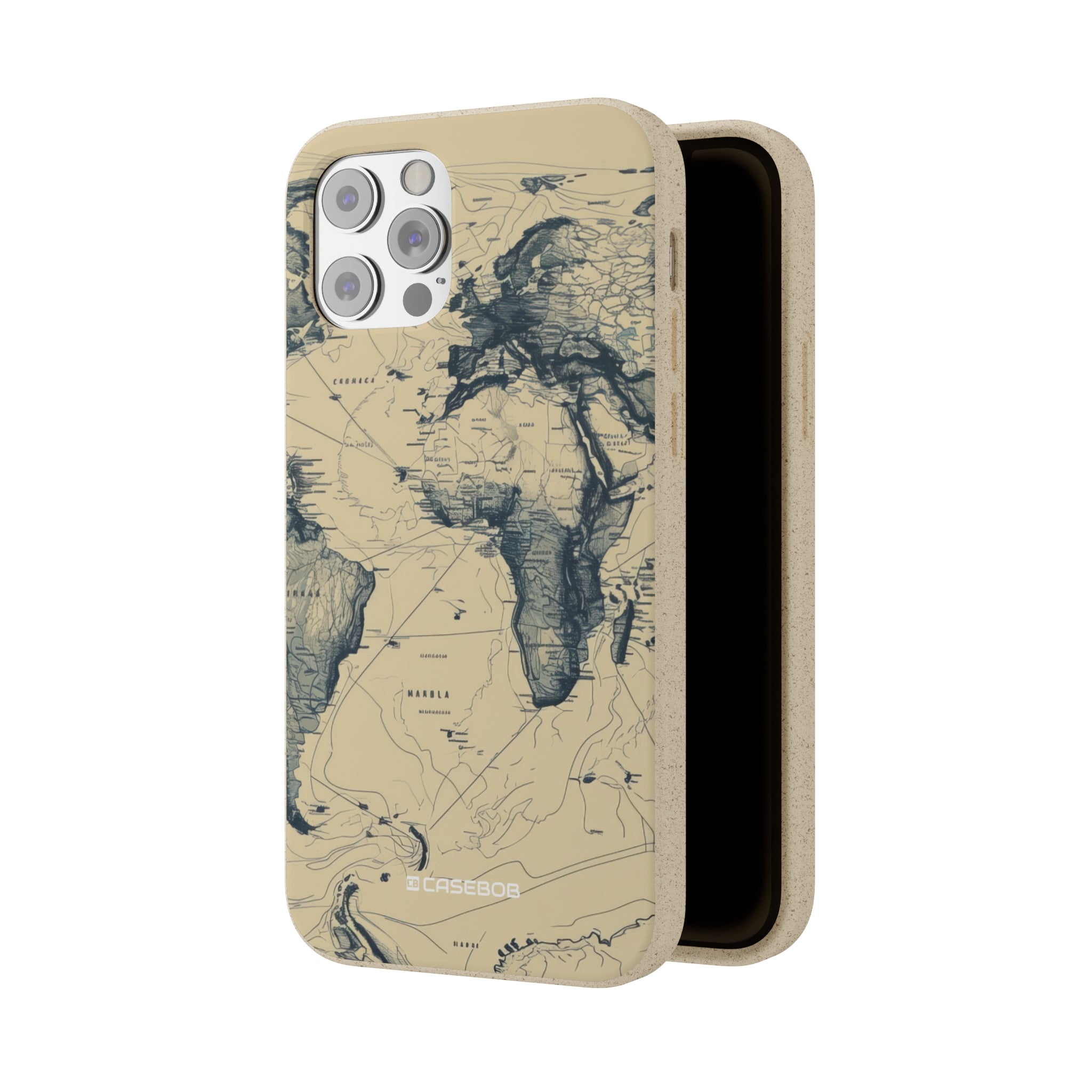 Vintage World Map | Biodegradable Phone Case