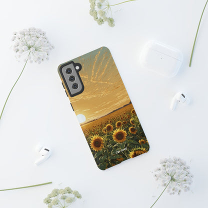 Sunflowers Embrace Sunset - Samsung Case
