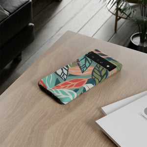 Mixed Tropical Leaf - Protective Phone Case