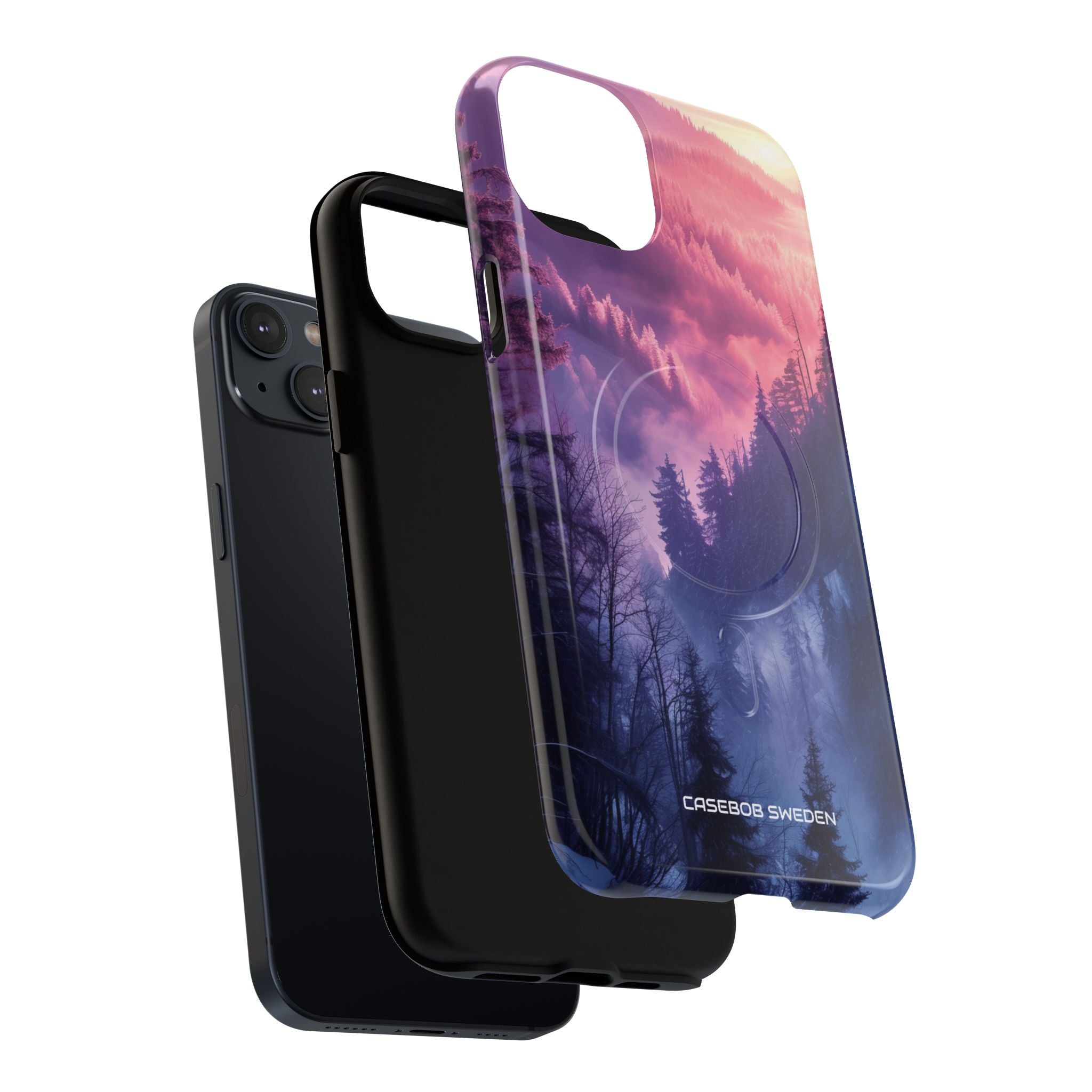 Misty Forest Serenity - Tough + MagSafe® iPhone 14 Phone Case