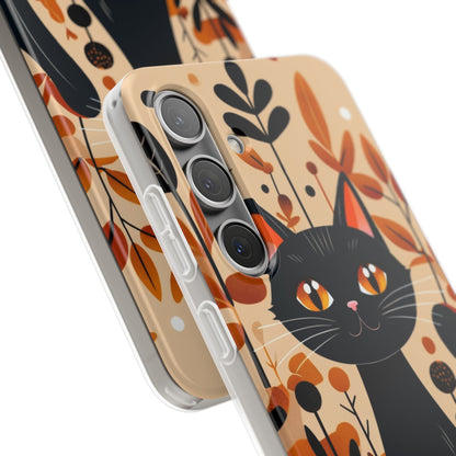 Black Cat Glow Samsung S24 Plus Case - Soft