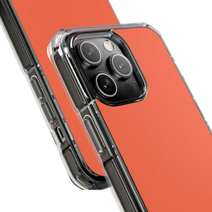 Outrageous Orange | Handyhülle für iPhone (Clear Impact Case – magnetisch) 