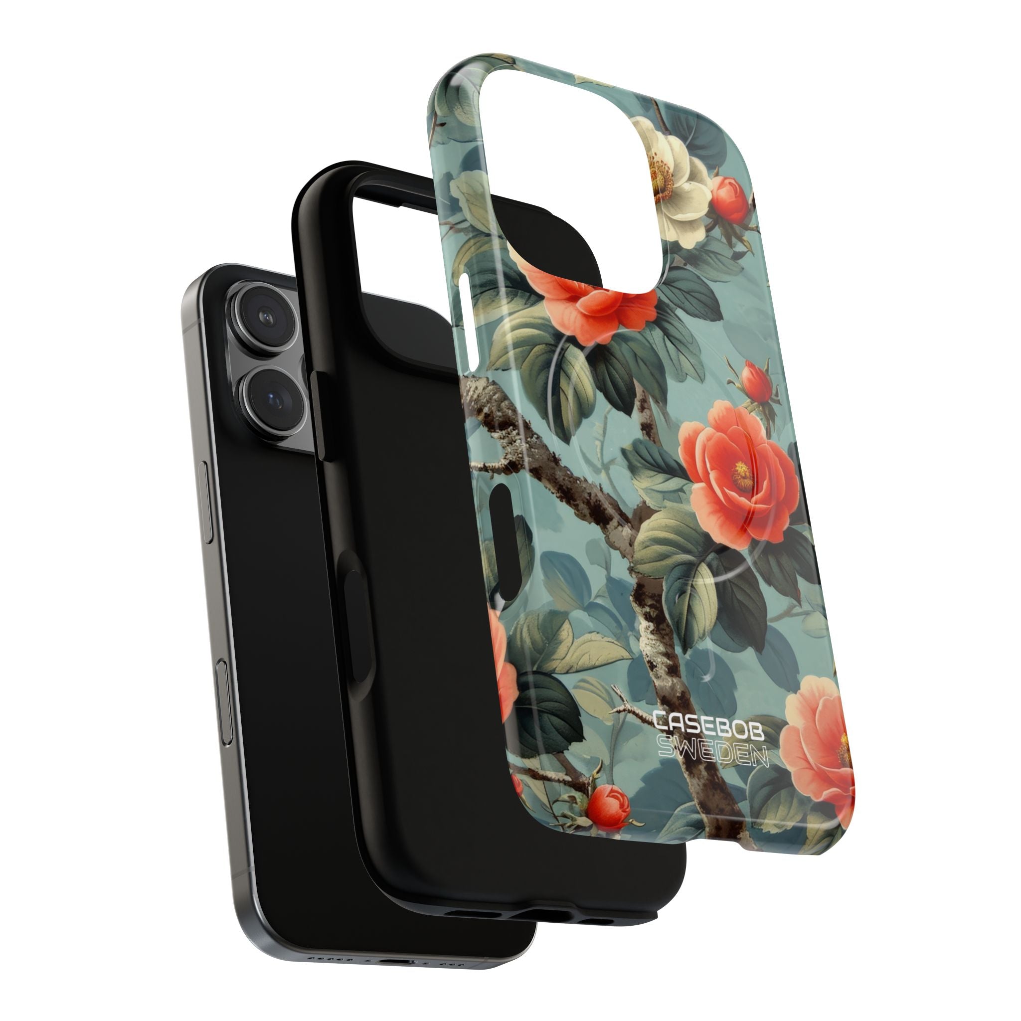 Coral Blossom Tapestry iPhone 16 - Tough+
