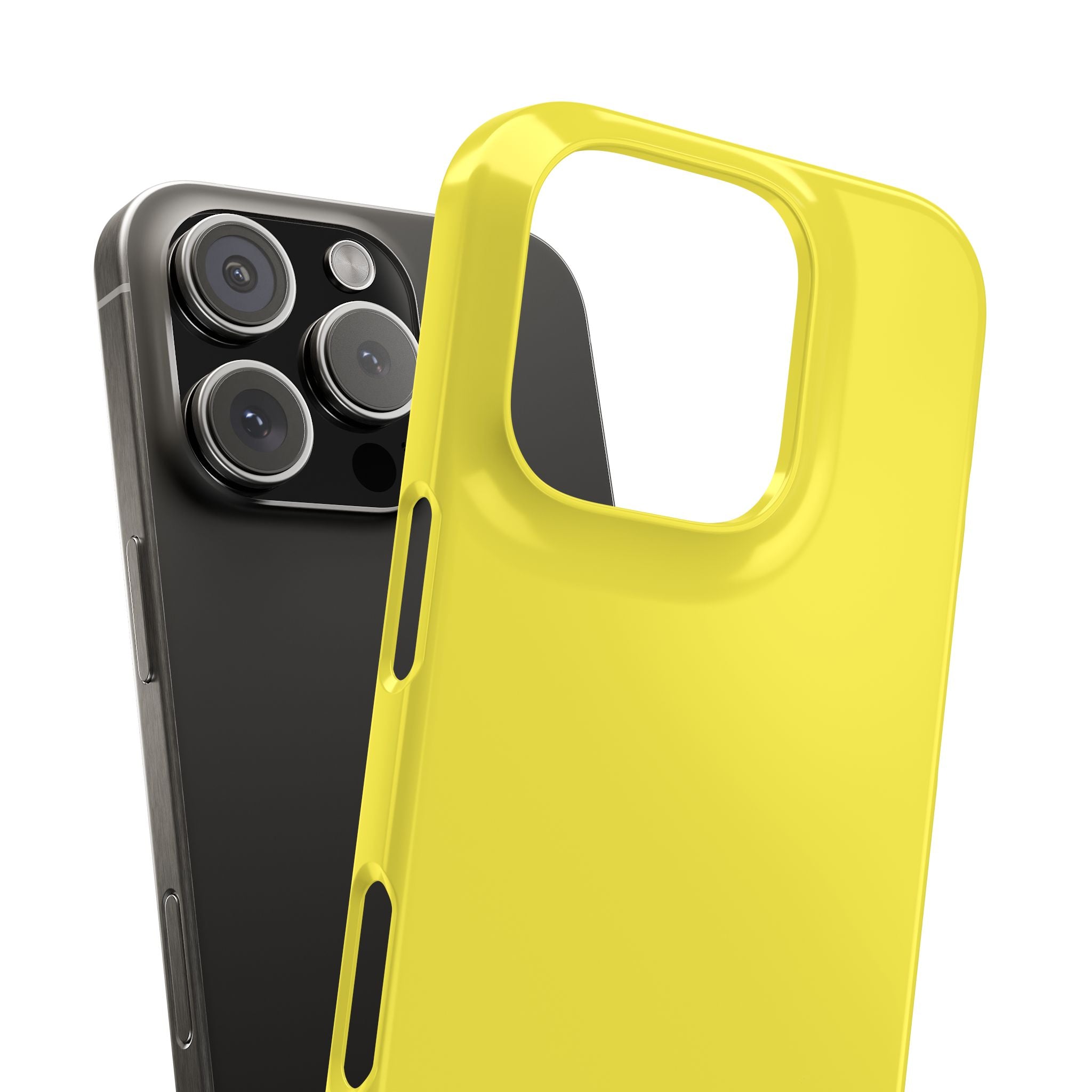 Lemon Yellow - Slim iPhone 16 Phone Case