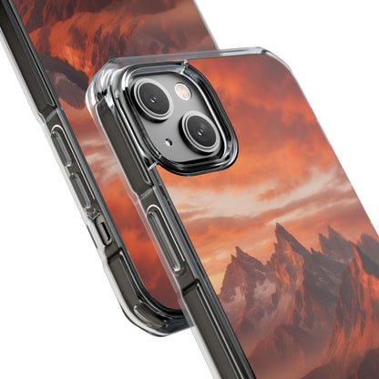 Mountain Peaks Glowing iPhone Case - Impact