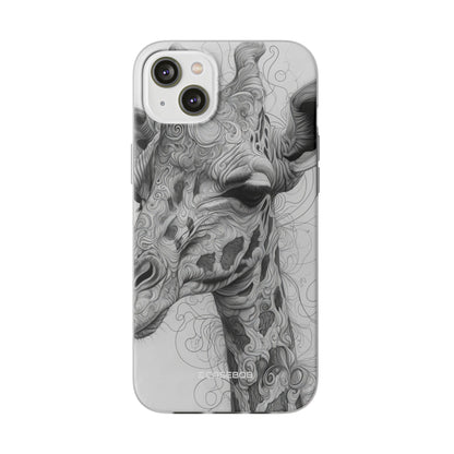 Monochrome Giraffe | Flexible Phone Case for iPhone