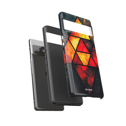 Triangles Illuminate Warmth - Google Pixel Case