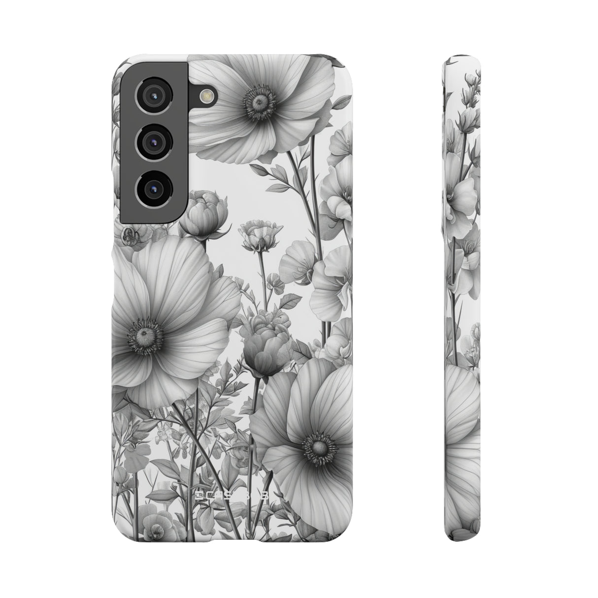 Monochrome Flora | Slim Phone Case for Samsung