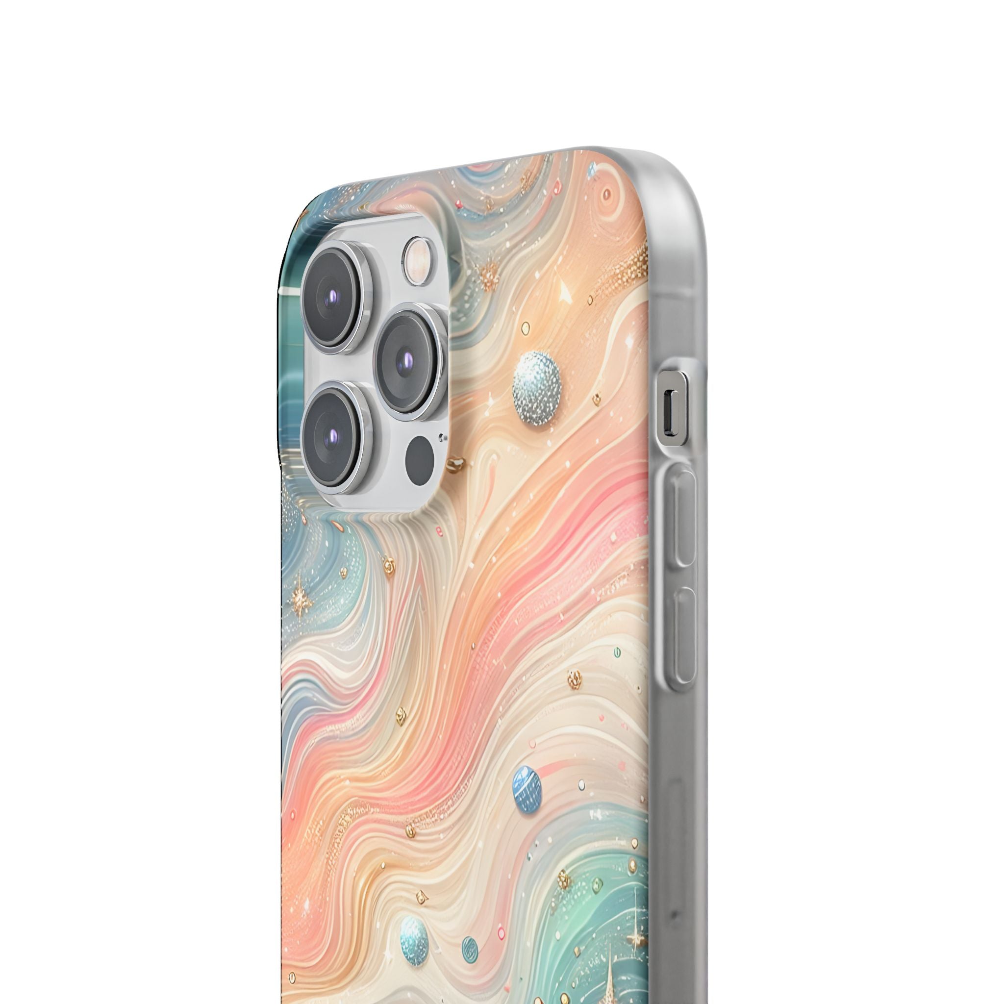 Iridescent Swirls iPhone 14 Pro Max Case - Soft