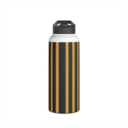 Golden Stripes - Stainless Steel Water Bottle