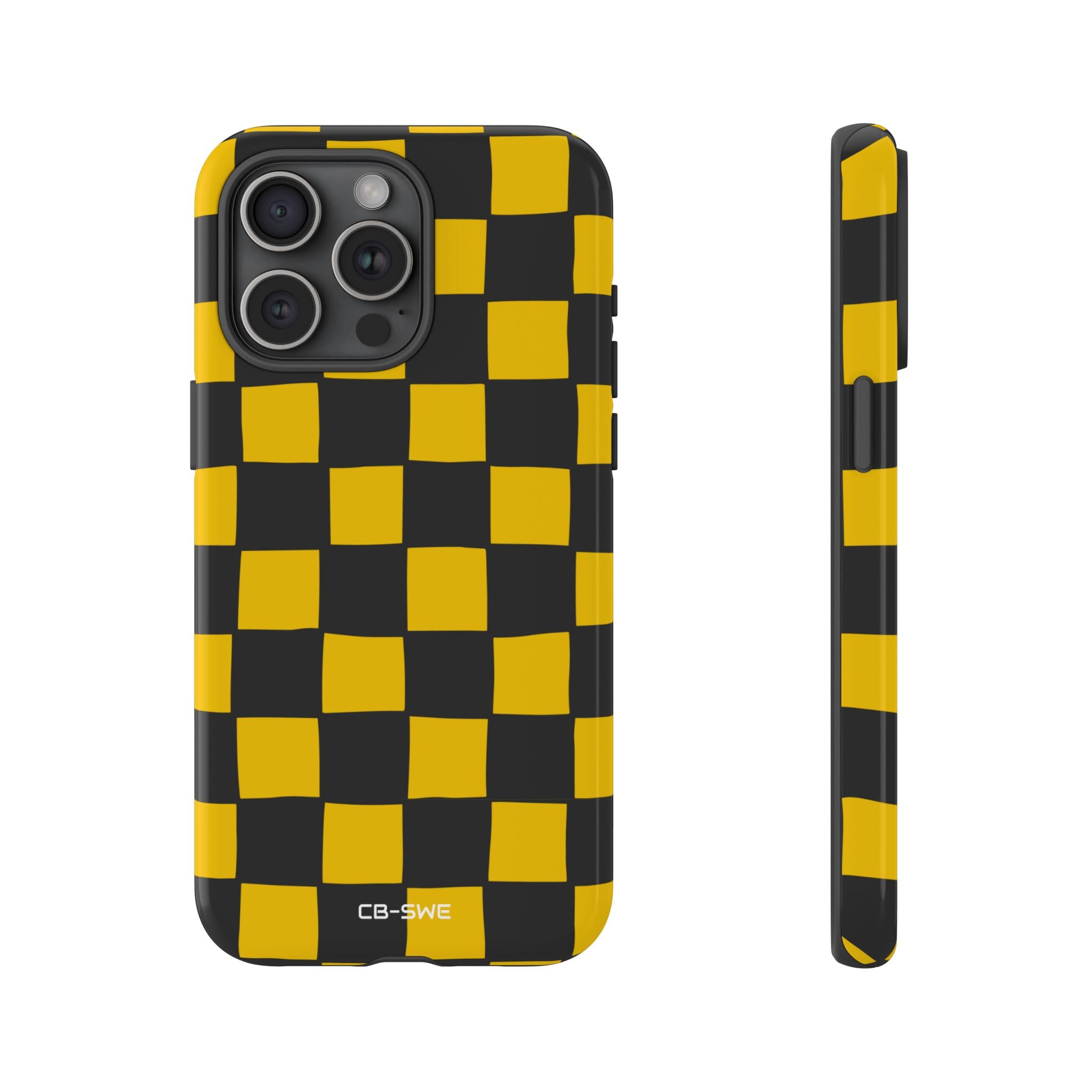 Yellow Squares Dance - iPhone Case