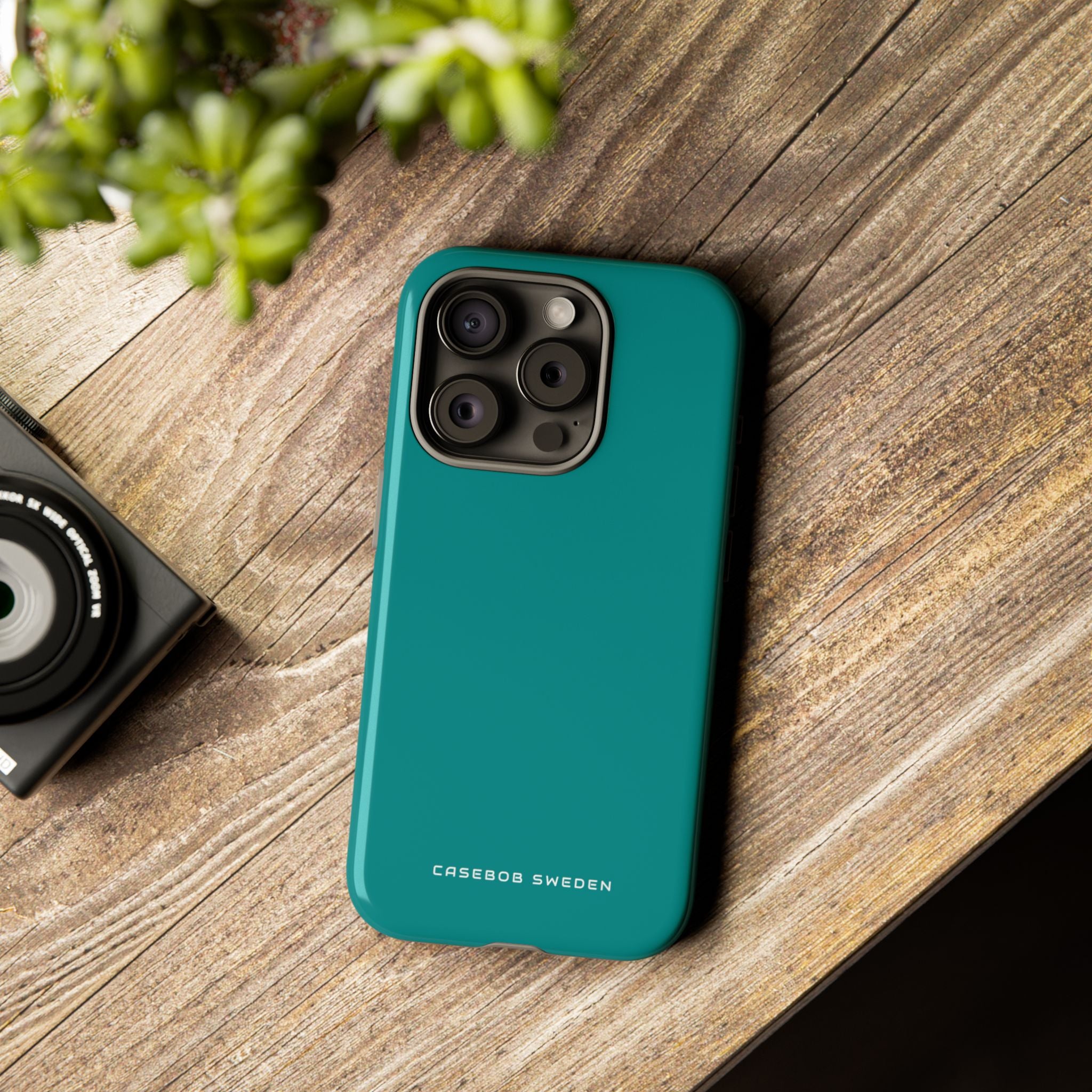 Dark Cyan iPhone 15 - Tough Phone Case