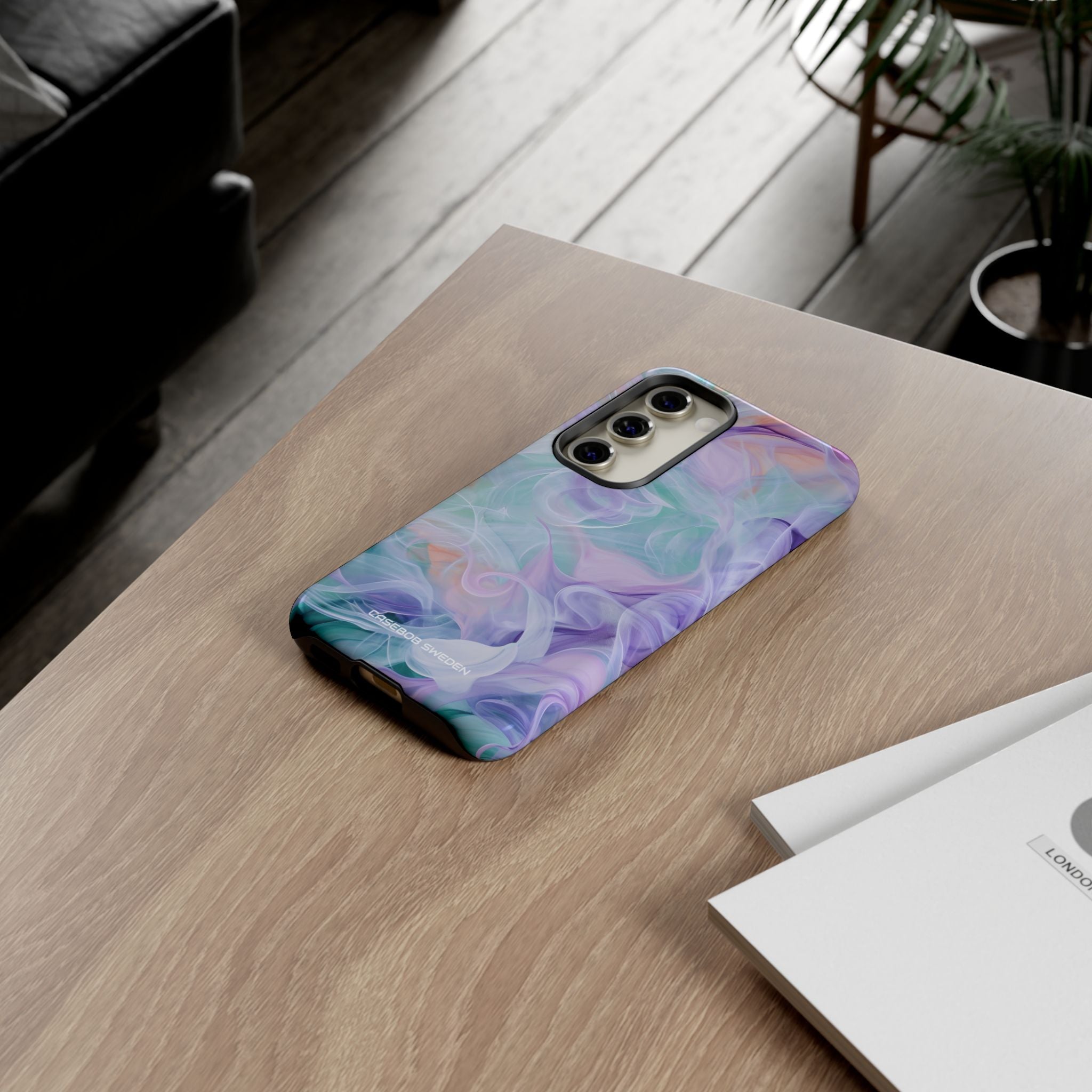 Purple Peach Whirl - Tough Samsung S23 Phone Case