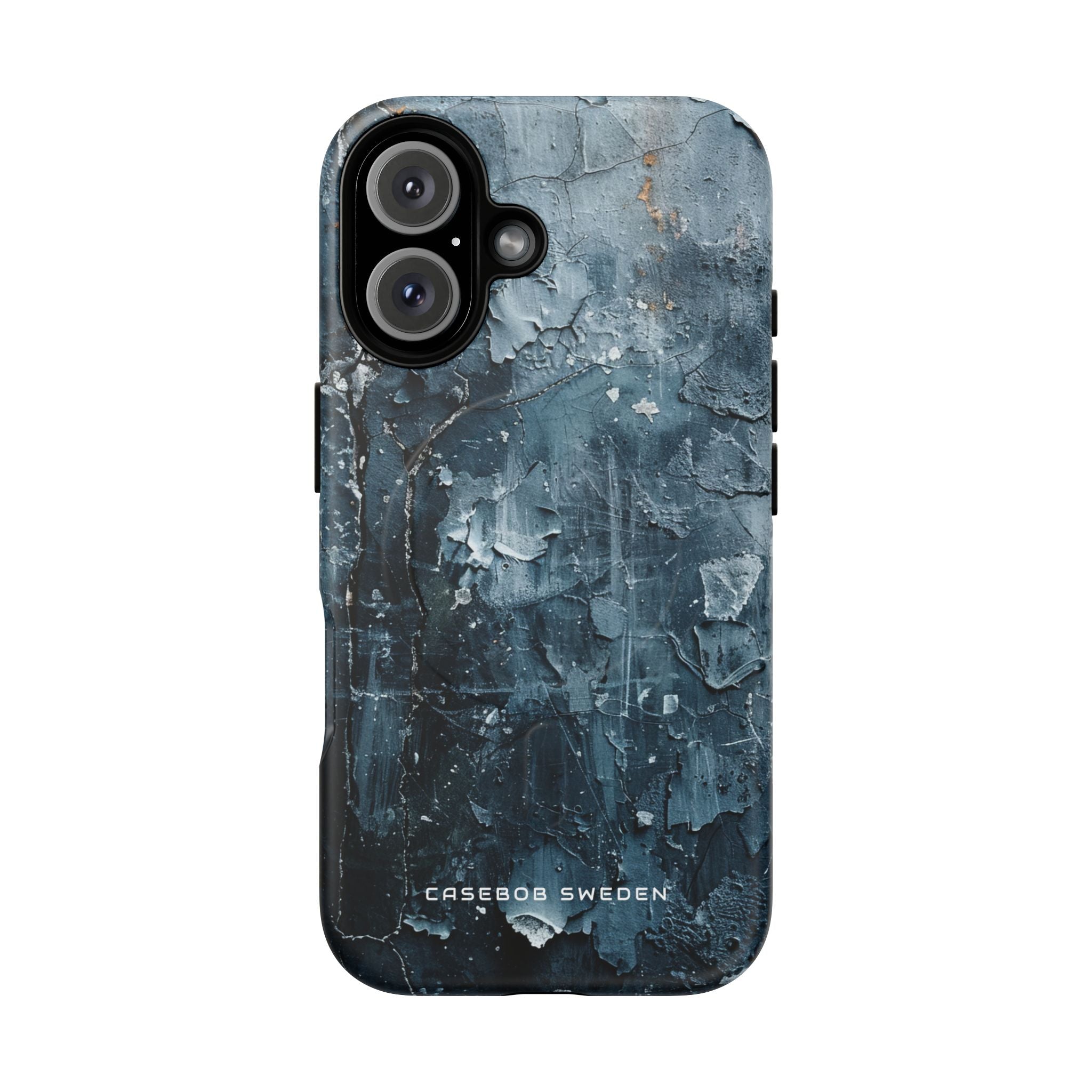 Weathered Blue Tapestry with Cracked Layers iPhone 16  Tough+ Phone Case