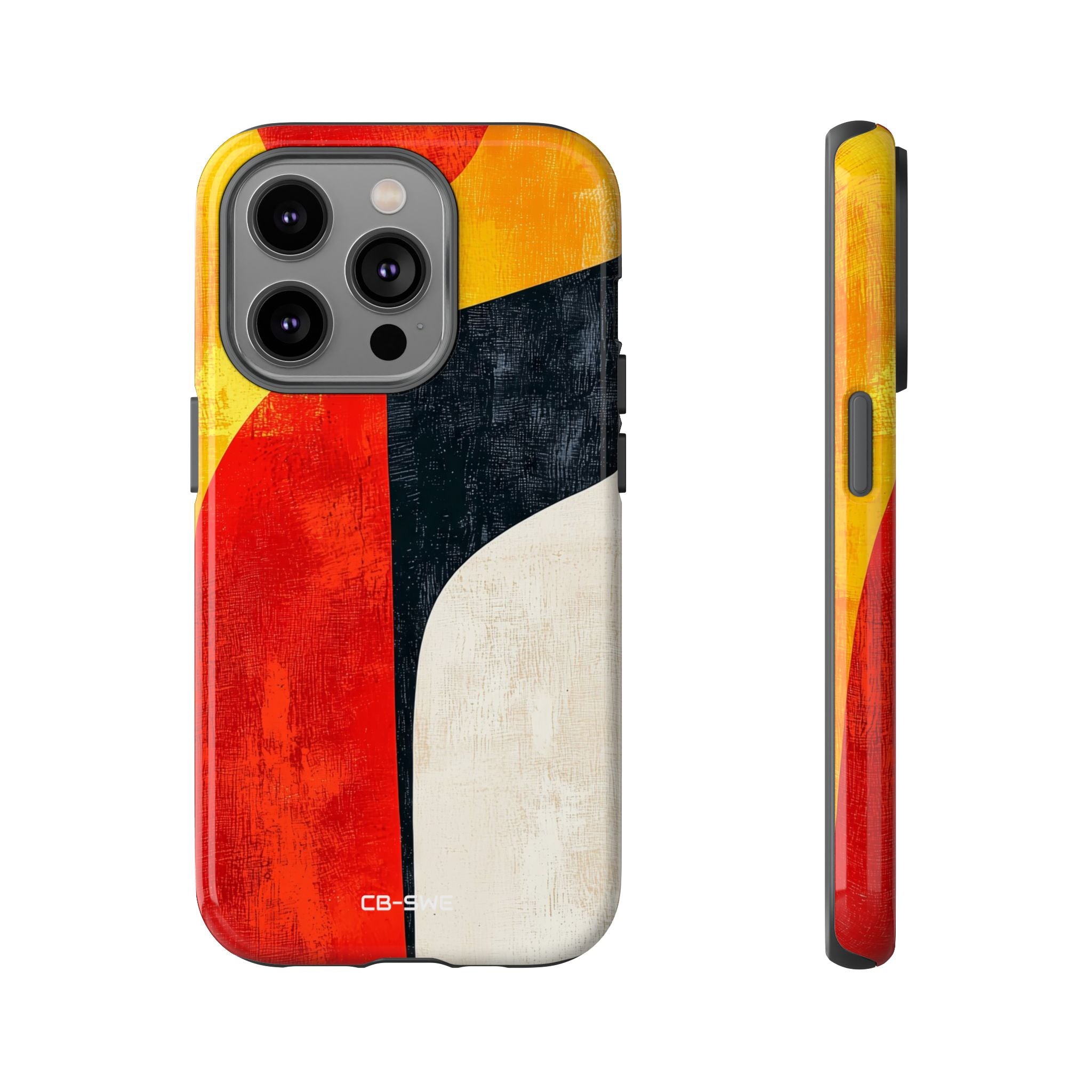 Vibrant Flowing Shapes - iPhone Case