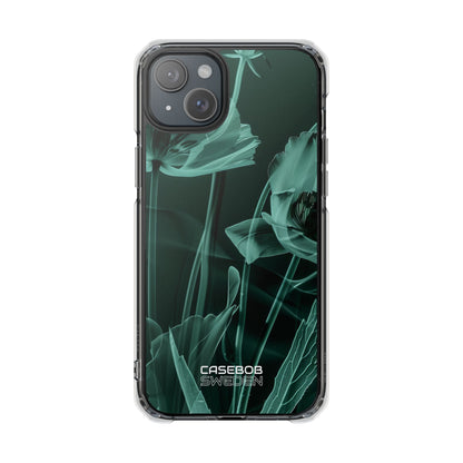 Teal Bloom Radiance iPhone 15 - Impact Clear+