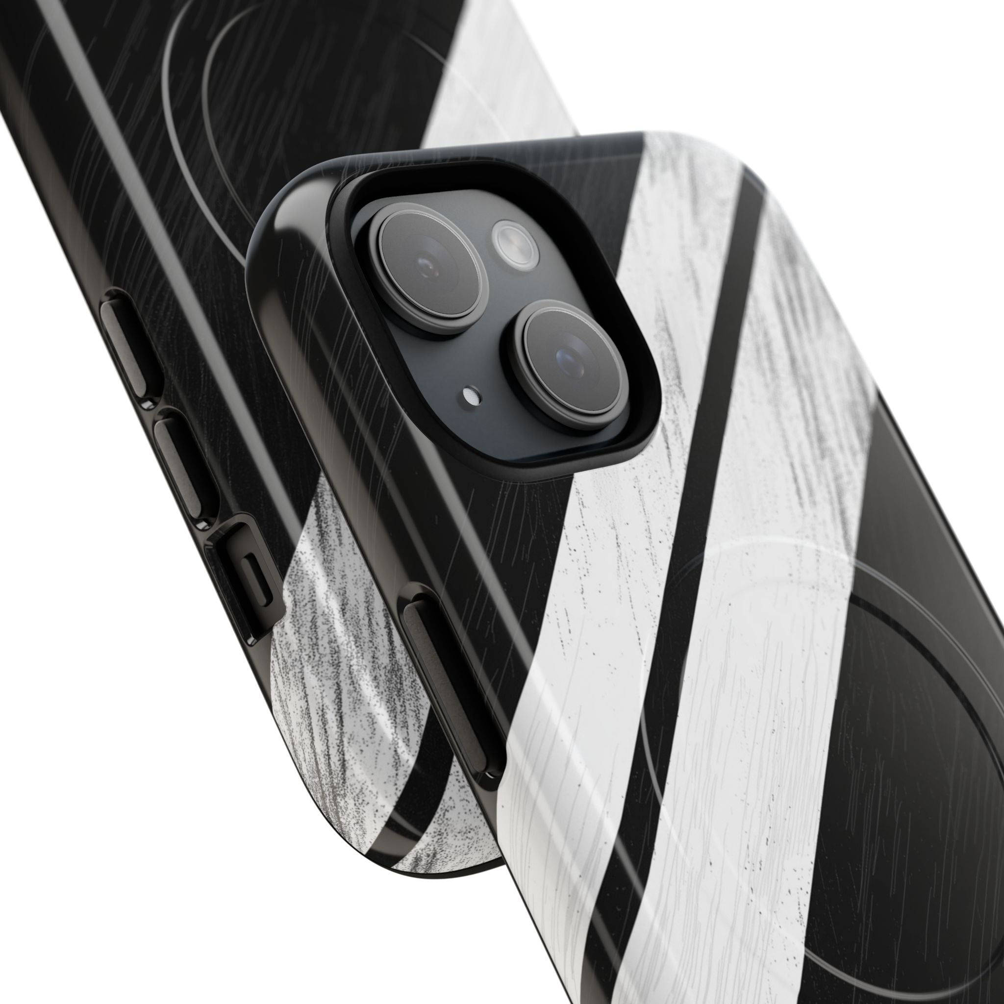 Distressed Stripe Motion iPhone 15 Case - Tough+