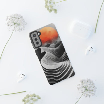 Orange Moon Illusion - Protective Phone Case