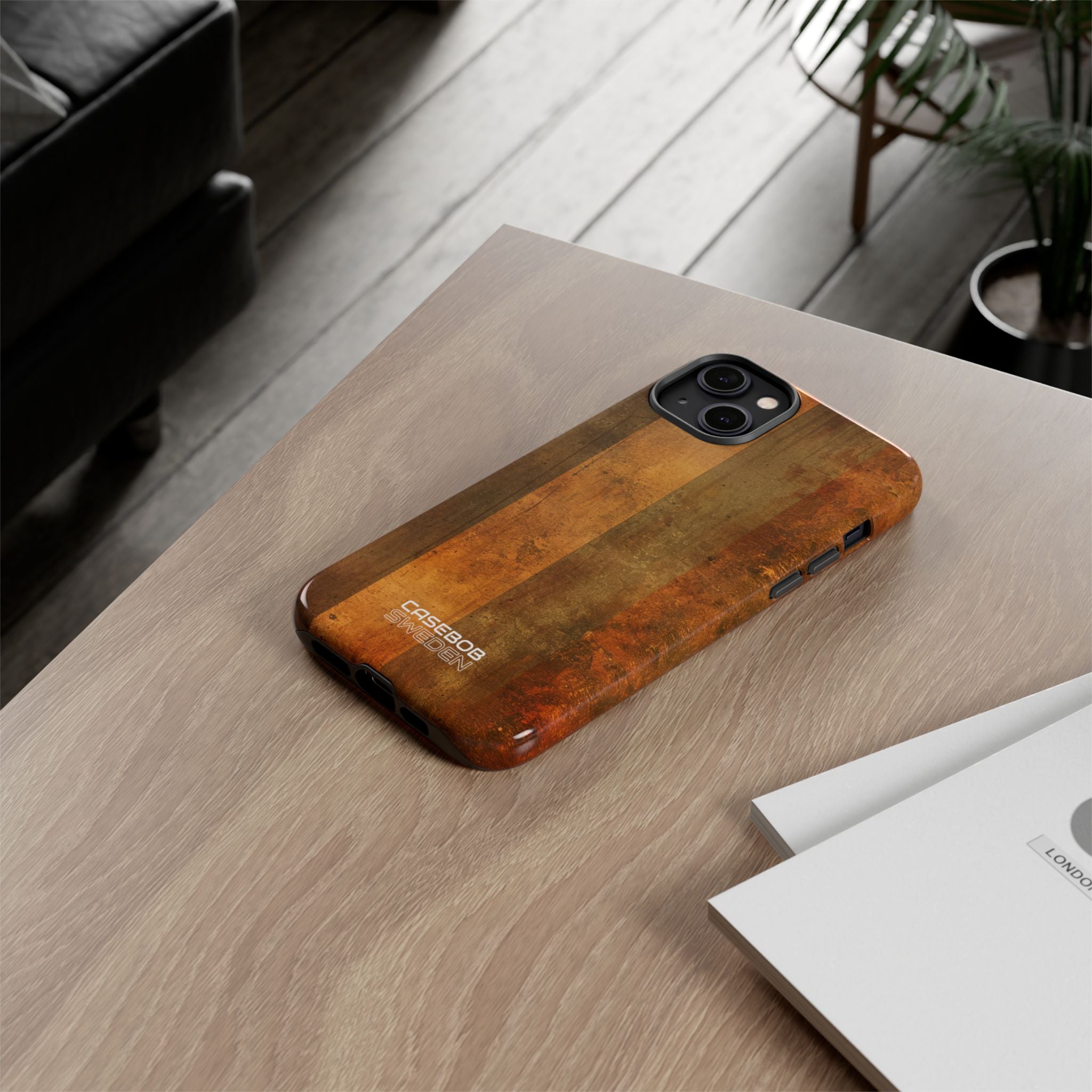 Rustic Striped Texture iPhone 14 - Tough