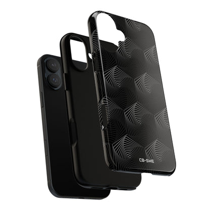 Geometric Spiral Illusion - iPhone Case