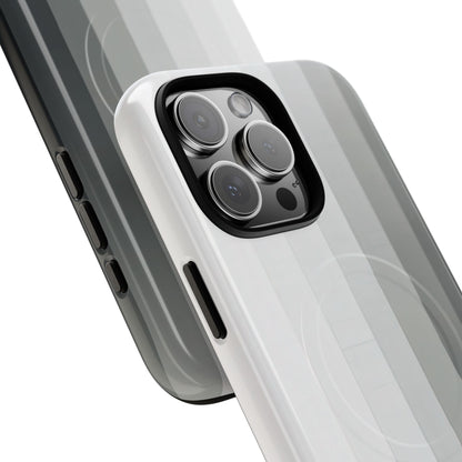 Silver Gradient Stripes iPhone 16 - Tough+