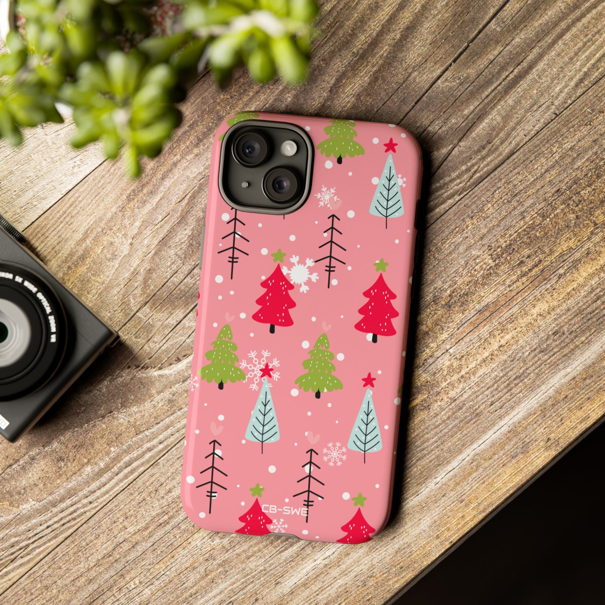 Festive Trees Dance - iPhone Case