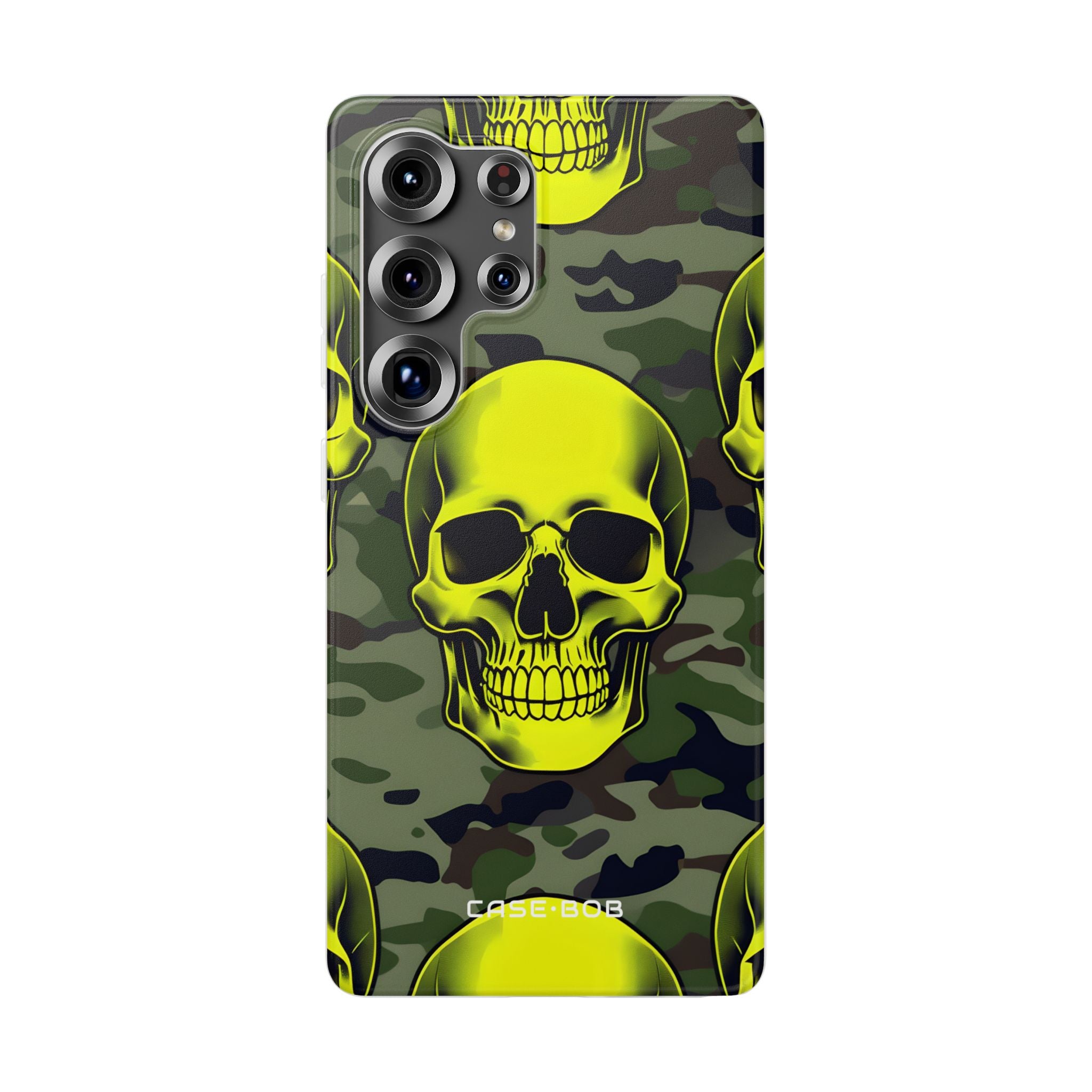 Neon Skull Camo Samsung S25 Ultra Case - Soft