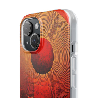 Crimson Orbit iPhone 15 Case - Soft