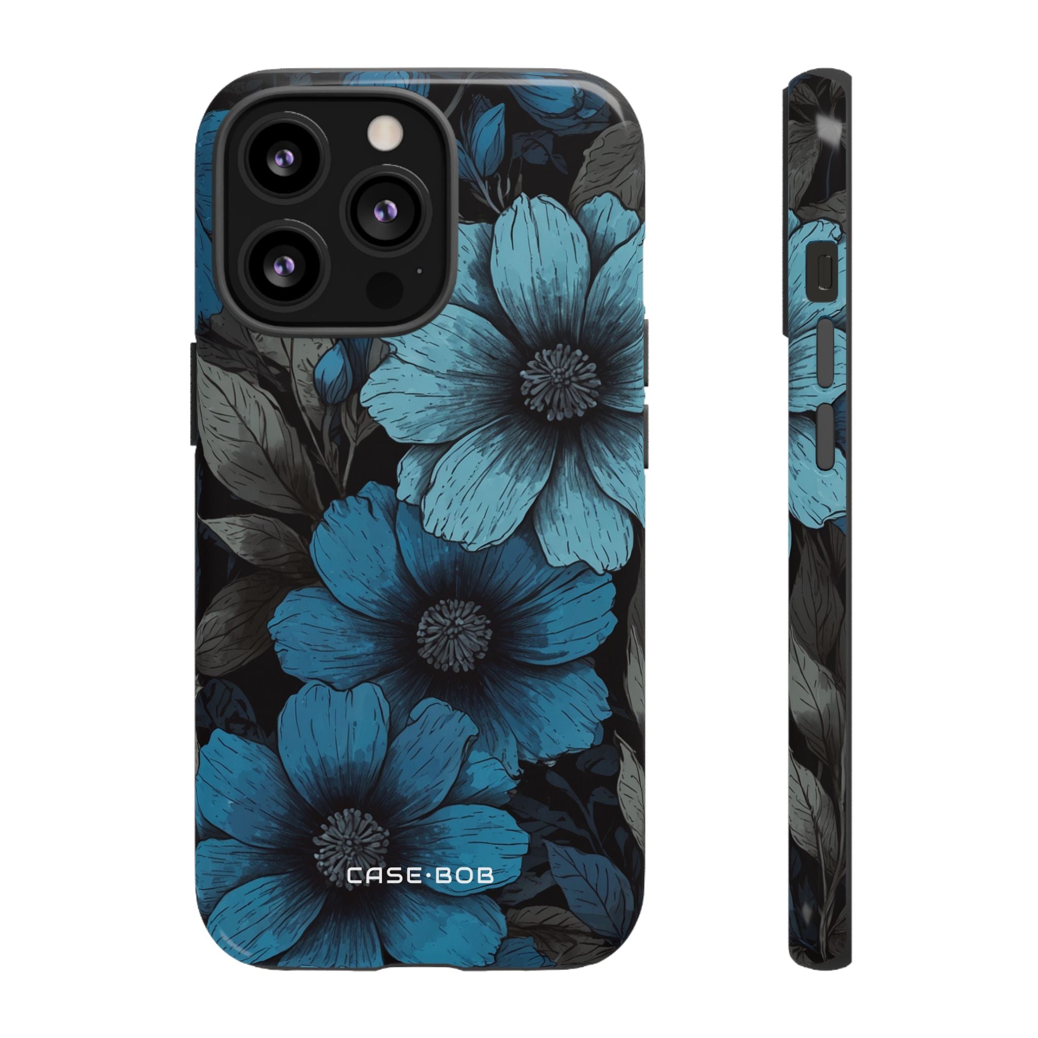 Blue Petal Radiance iPhone 13 Pro Case - Tough