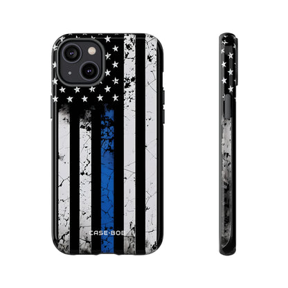 Blue Stripe Flag iPhone 14 Plus Case - Tough