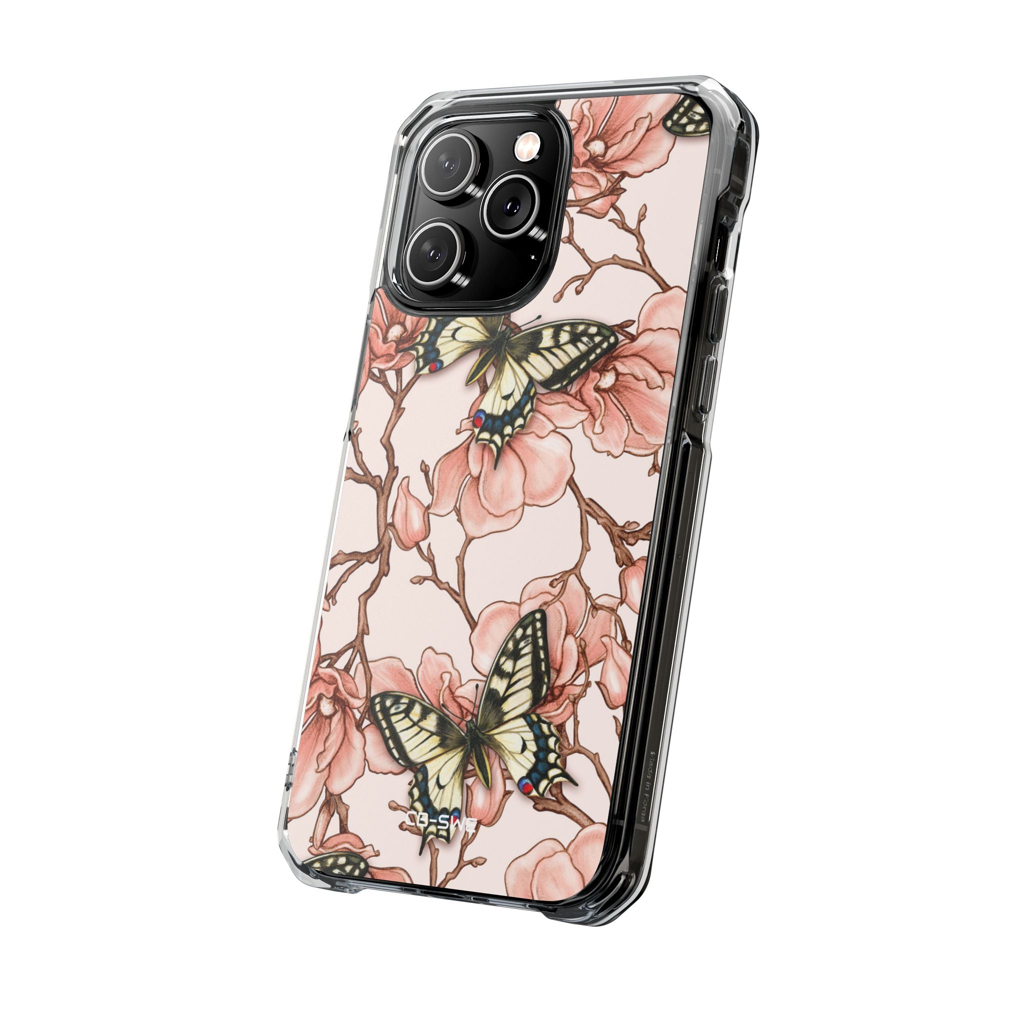 Butterflies and Magnolias Harmony iPhone Case - Impact