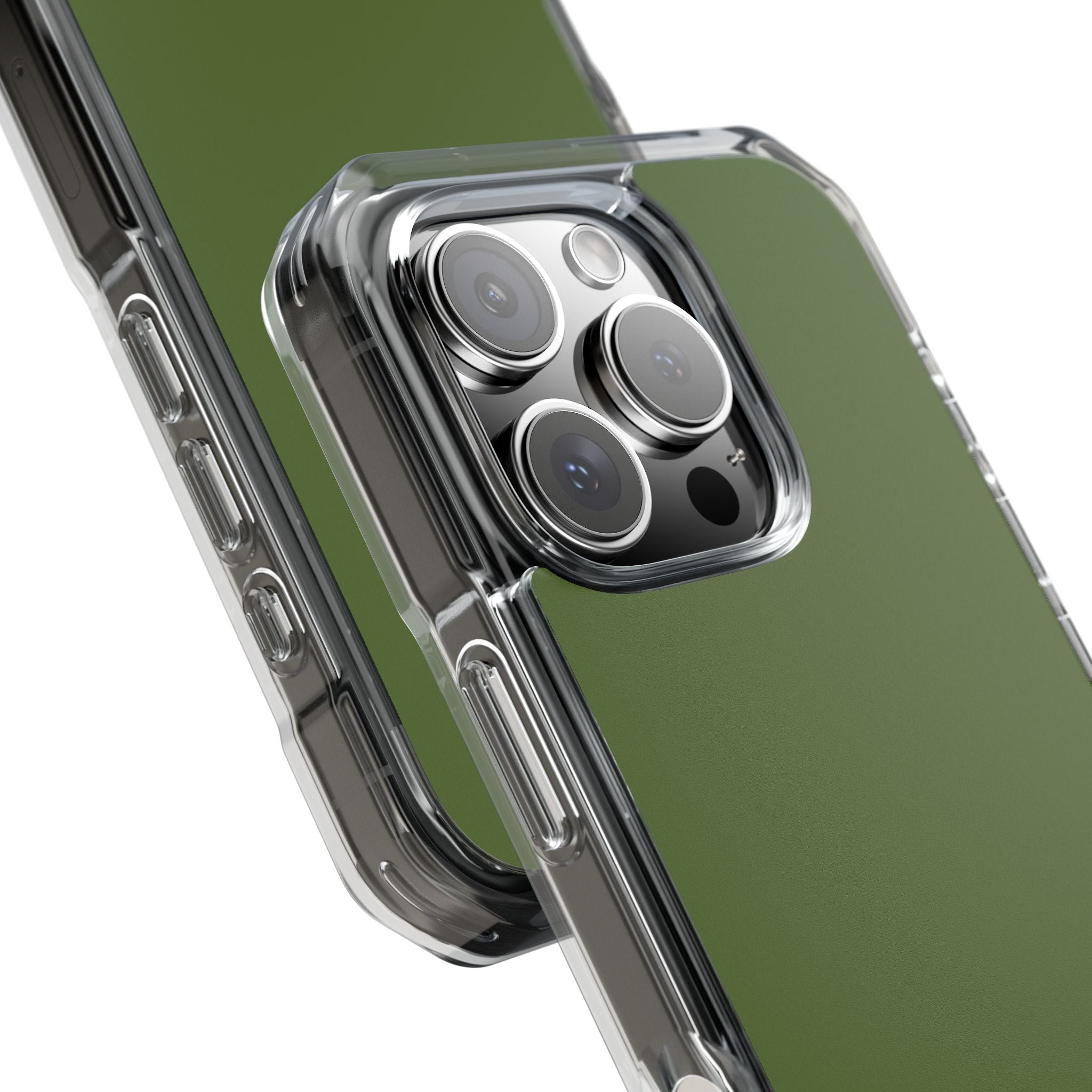 Dark Olive Green iPhone 16 - Clear Impact Phone Case