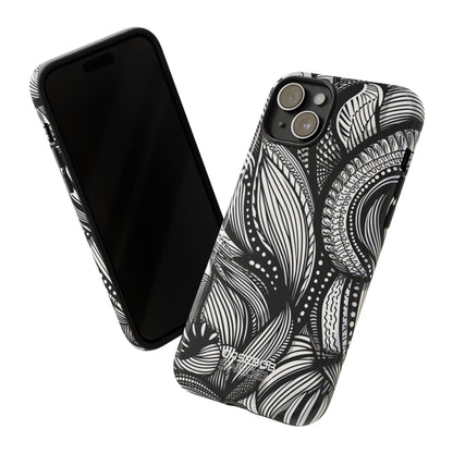 Flowing Ink Lines iPhone 15 – Robust
