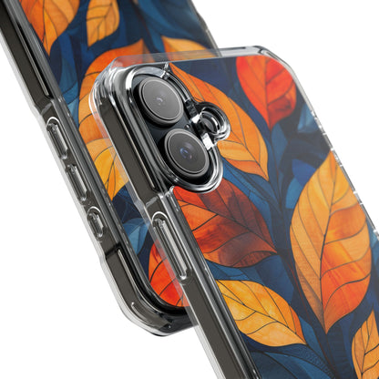 Stained Glass Blossoms iPhone 16 - Clear Impact Phone Case