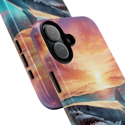 Shark Swims Through - iPhone Case