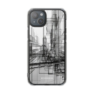 Architectural Maze - Phone Case for iPhone (Clear Impact - Magnetic)