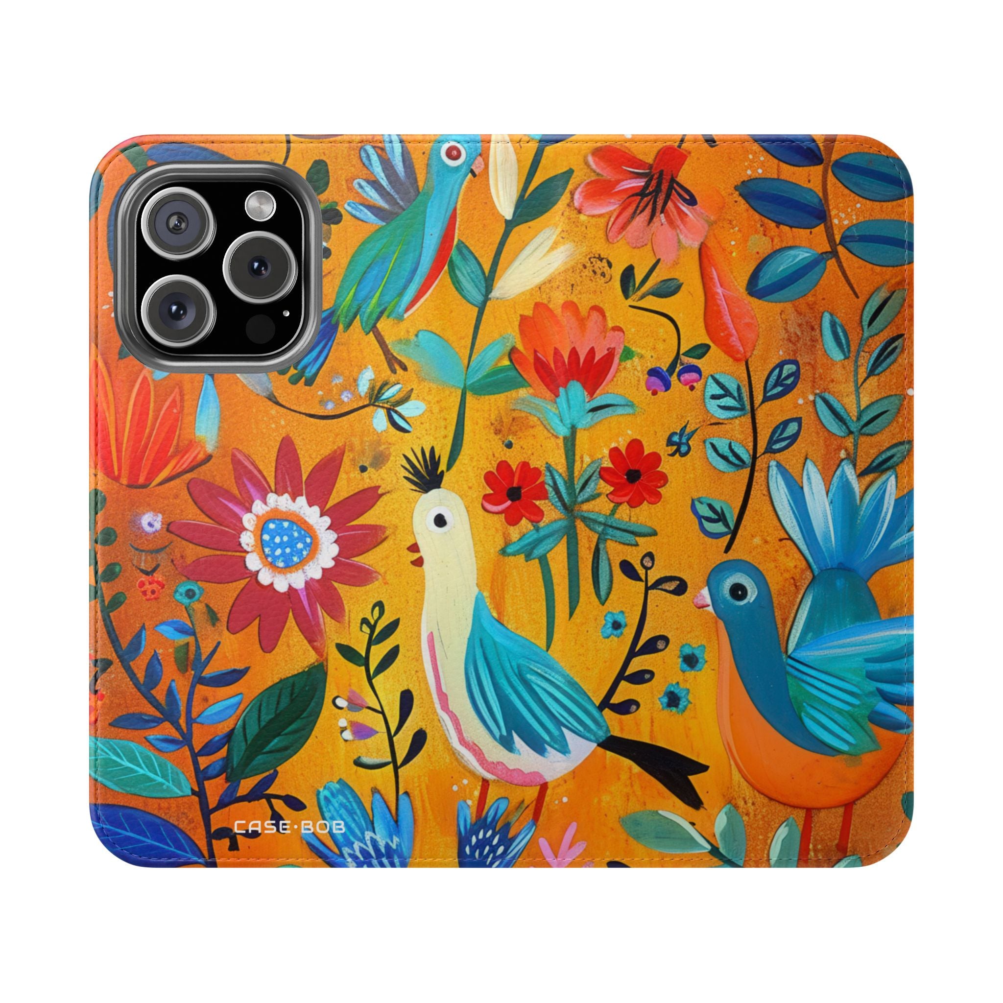 Bluebird Bloom - iPhone 16 Pro Case - Wallet