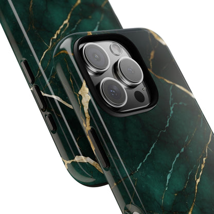 Emerald Veins Flow - iPhone Case