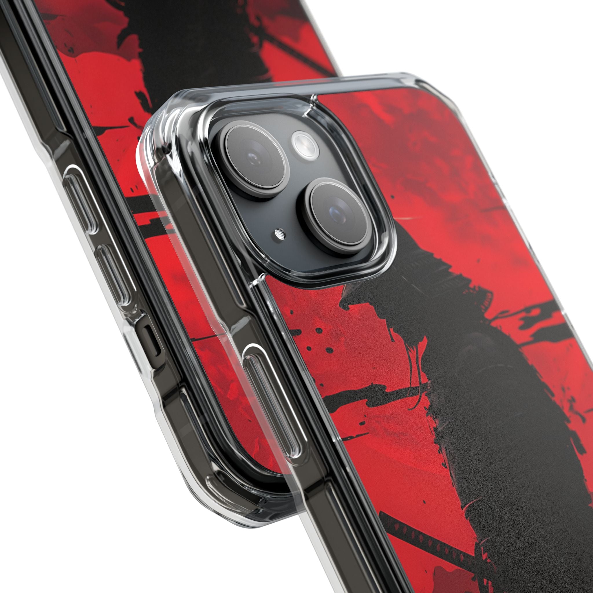 Red Samurai Shadow iPhone Case - Impact