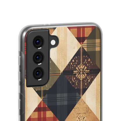 Rustic Geometric Patchwork Harmony Samsung S21 - Flexi Phone Case