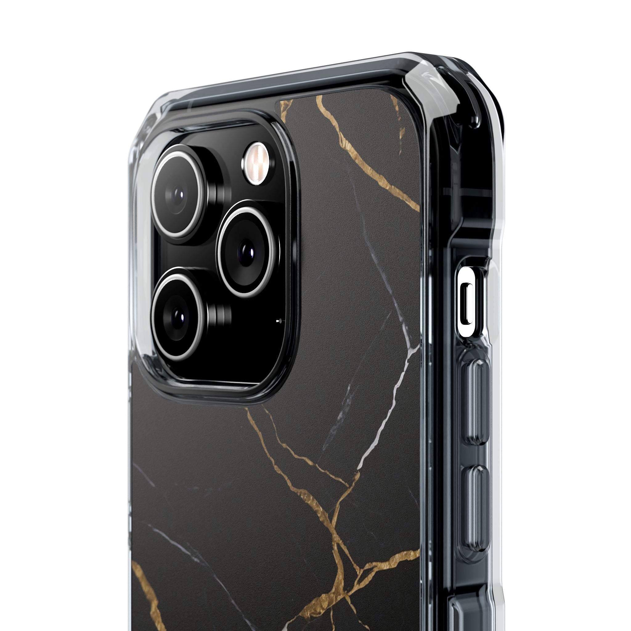 Golden Veins Emerge iPhone Case - Impact