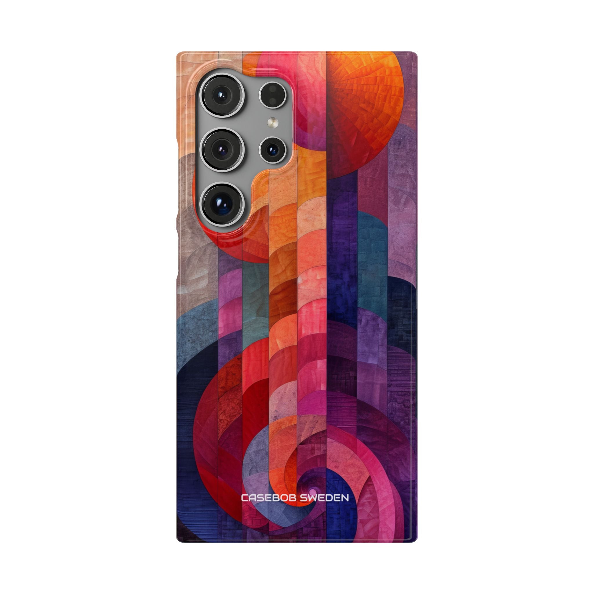 Purple Orange Abstract - Slim Samsung S24 Phone Case