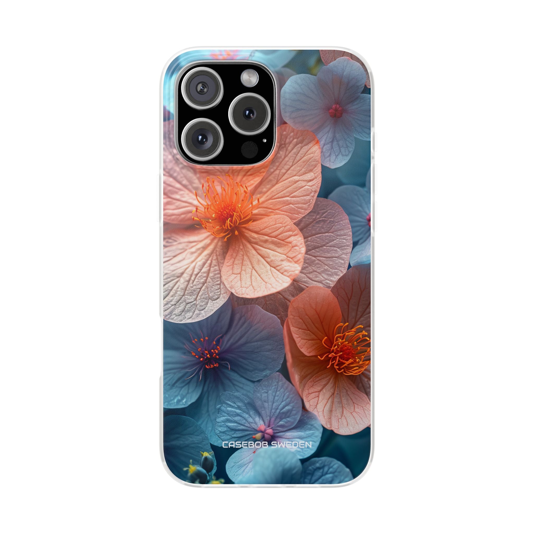 Peach Blossom Serenity - Flexi iPhone 16 Phone Case