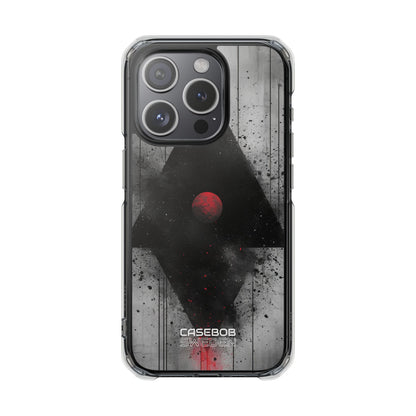 Crimson Core Geometry iPhone 15 - Impact Clear+
