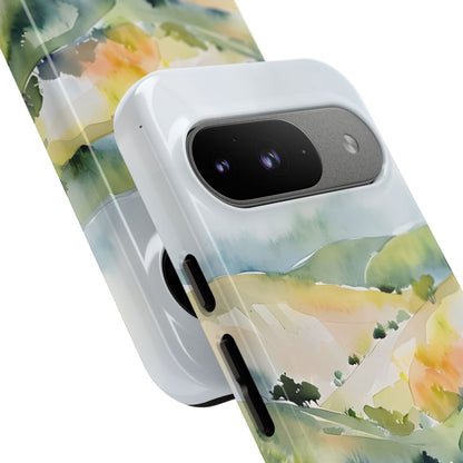Misty Hills Watercolor - Google Pixel Case