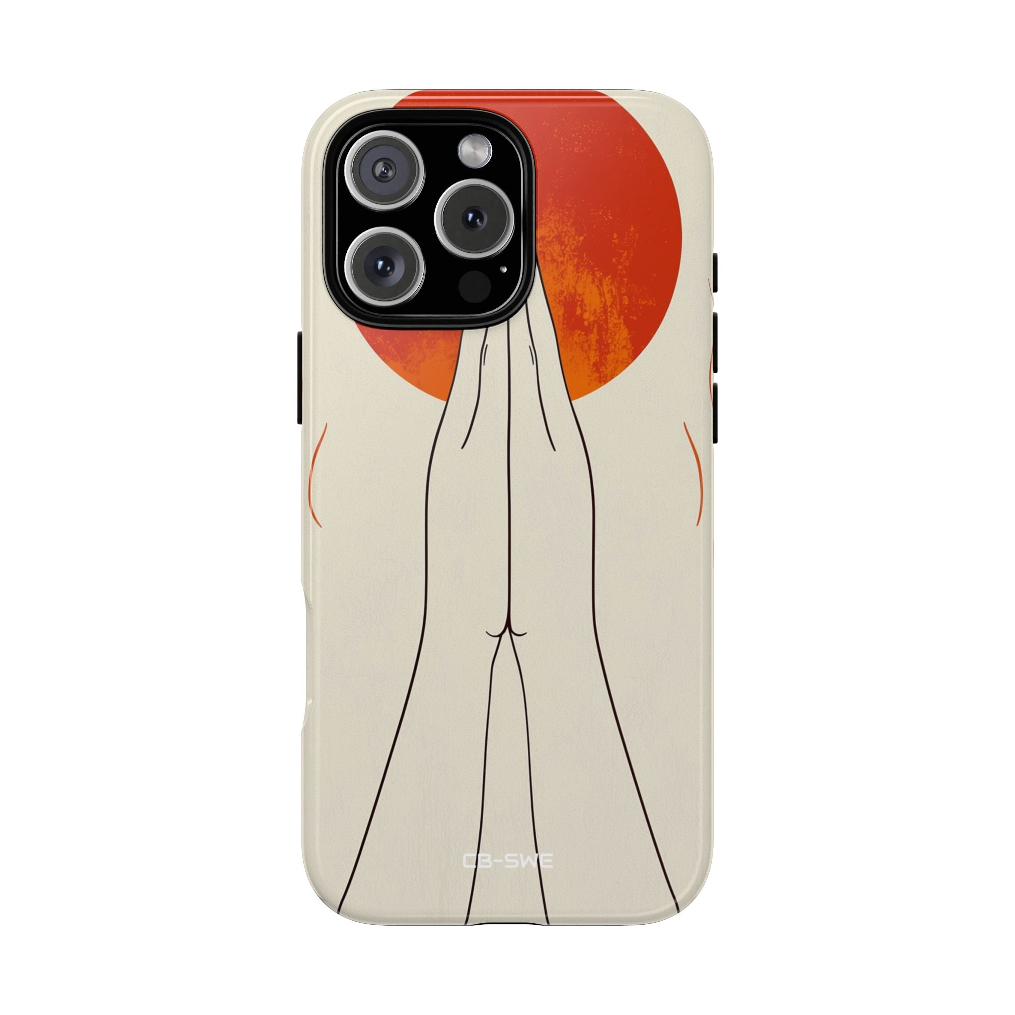 Hands Embrace Sun - iPhone Case