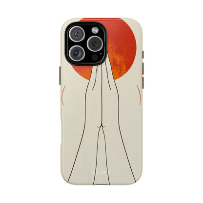 Hands Embrace Sun - iPhone Case